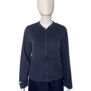 Abercrombie & Fitch Jacket Large Y2K School Girl Prep College Varsity Blue